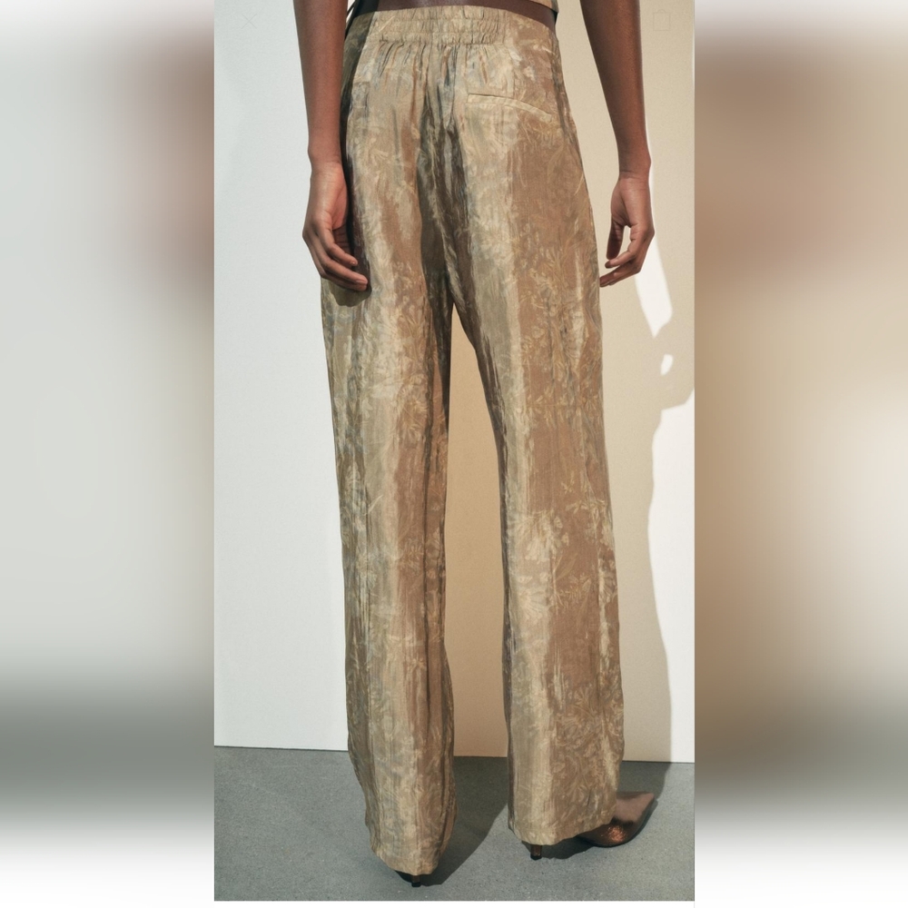 BNWT! Zara Embroidered Jaquard Pants Set - Picture 15 of 17